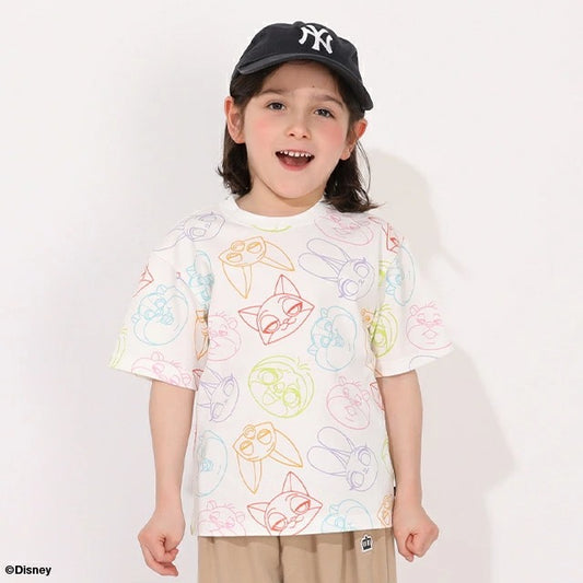 Japanese BDL x Disney parent-child print tops (80-150cm) for boys and girls (summer TOPS)