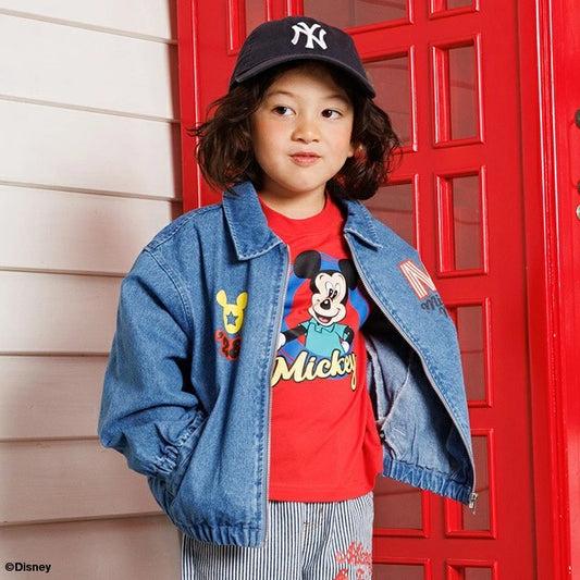 Japanese BDL x Disney parent-child print tops (80-150cm) for boys and girls (summer TOPS)