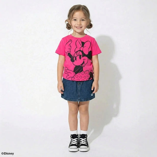 Japanese BDL x Disney parent-child print tops (80-150cm) for boys and girls (summer TOPS)