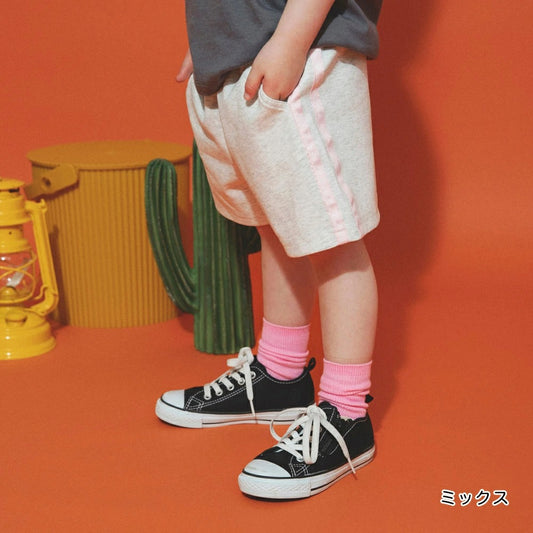 日本童裝 Branshes【aBity select.】側條紋運動短褲 90-130cm 男童款/女童款 夏季 PANTS