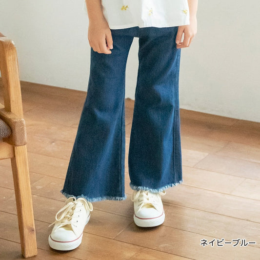 日本童裝 Branshes 流蘇喇叭牛仔褲 90-150cm 女童款 夏季 PANTS