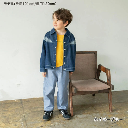 日本童裝 Branshes 輕便牛仔外套 90-150cm 男童款 夏季 OUTERWEAR