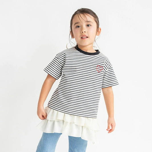 日本童裝 Branshes 百搭荷葉邊吊帶背心 90-150cm 女童款 夏季 TOPS