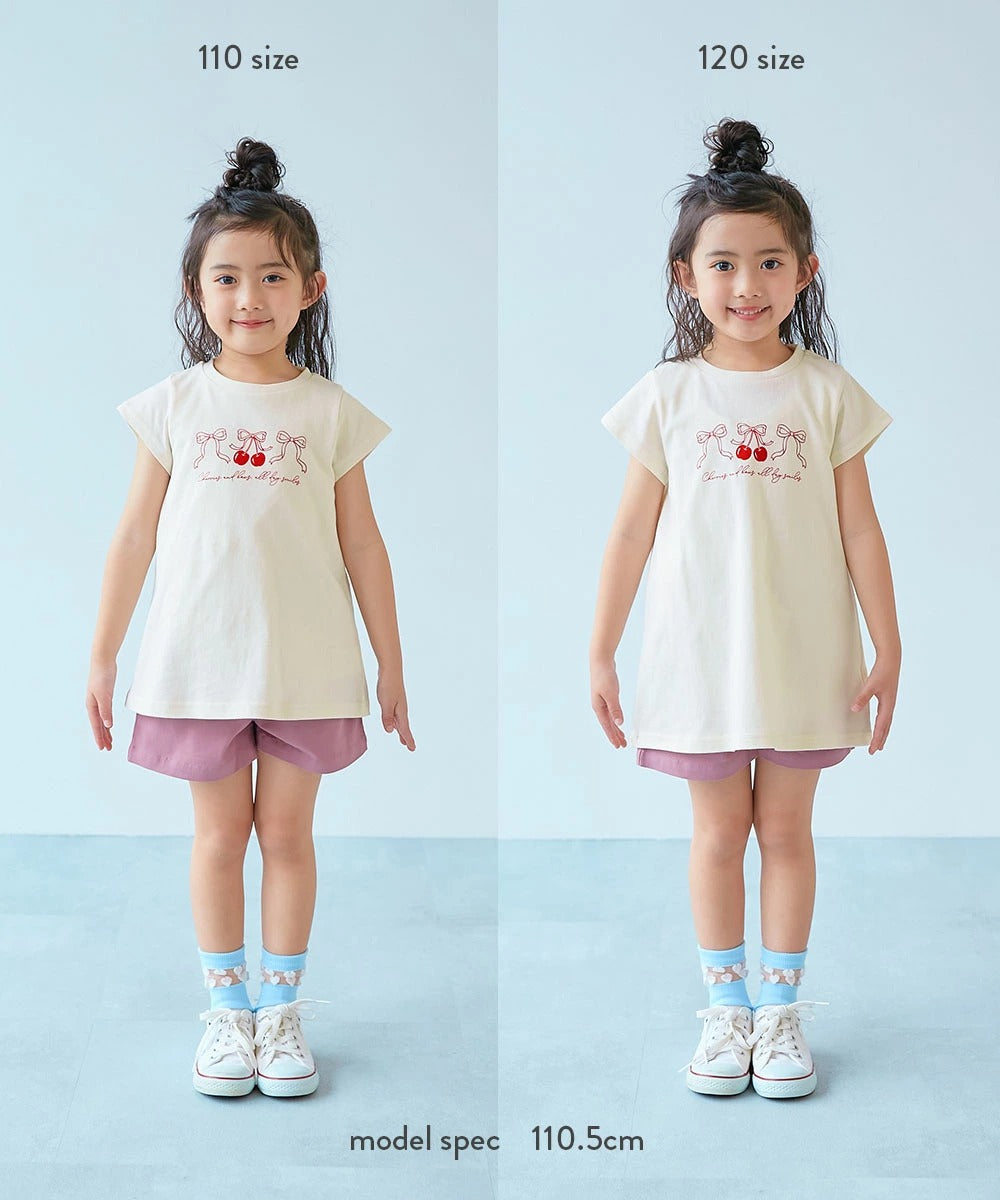 日本童裝 dev!rock 印花收腰上衣 90-140cm 女童款 夏季 TOPS