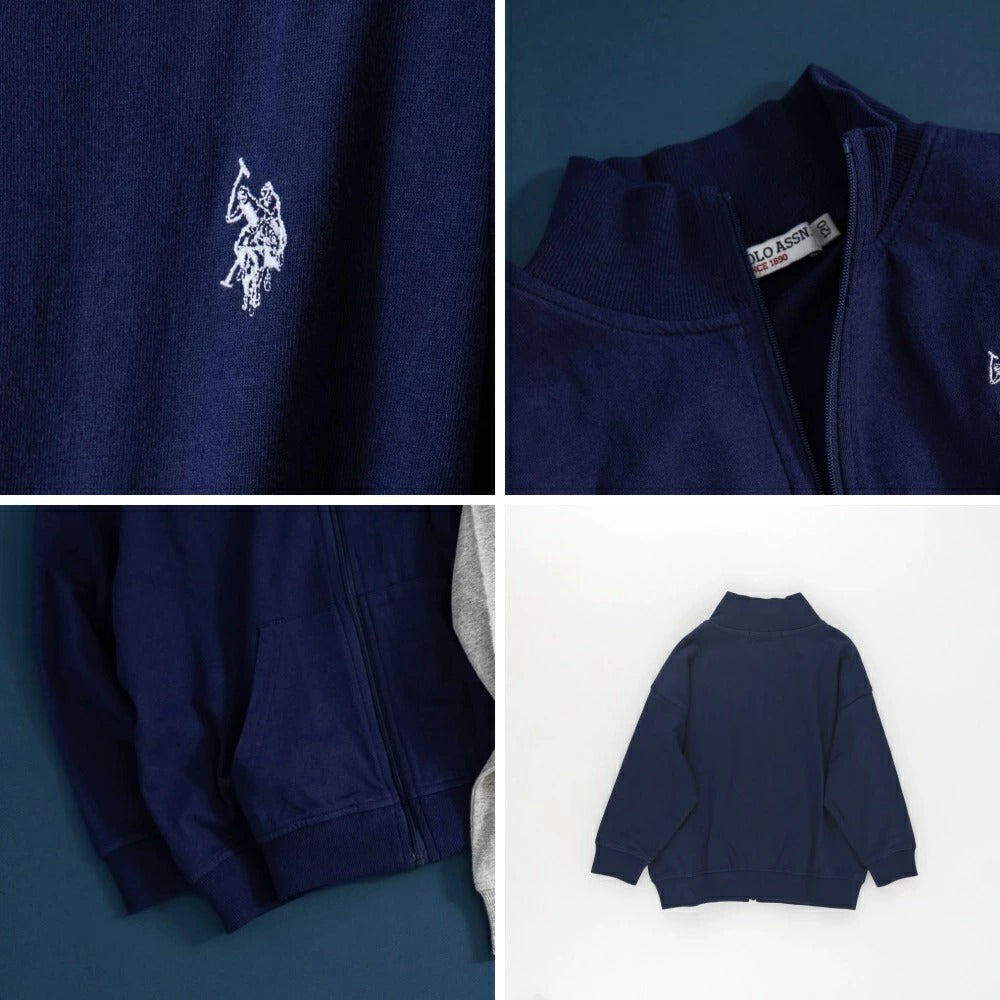 日本童裝 Branshes 【U.S. POLO ASSN.】刺繡立領外套 90-150cm 男童款 夏季 TOPS