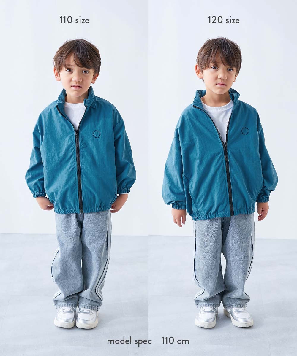 Japanese children's clothing dev!rock waterproof series stand collar thin jacket 100-160cm boys/girls spring and summer outerwear