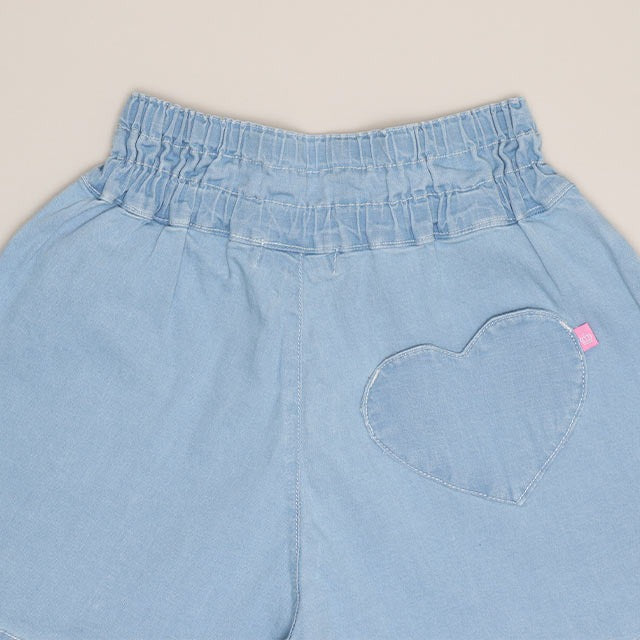 日本童裝 BDL x Disney 牛仔闊腿短褲 80-130cm 女童款 夏季 PANTS