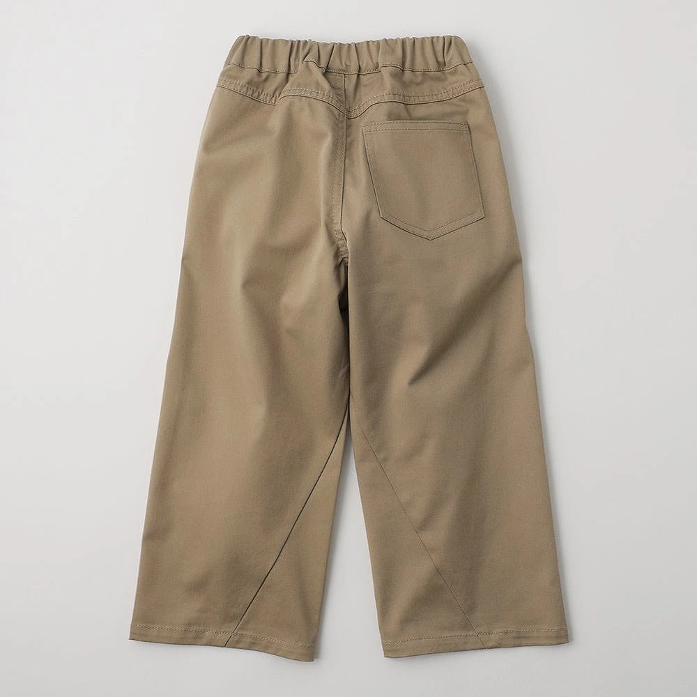 日本童裝 Branshes 彈性斜紋寬腳直筒長褲 100-160cm 男童款/女童款 秋季 PANTS