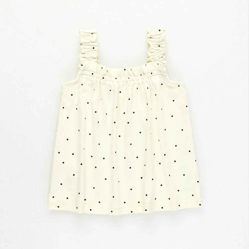 日本童裝 Branshes 接觸冷感 荷葉邊吊帶背心 80-150cm 女童款 夏季 TOPS