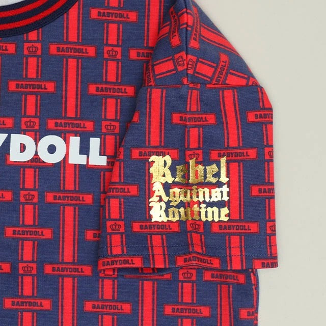 Japanese BDL x Disney parent-child print tops (80-150cm) for boys and girls (summer TOPS)