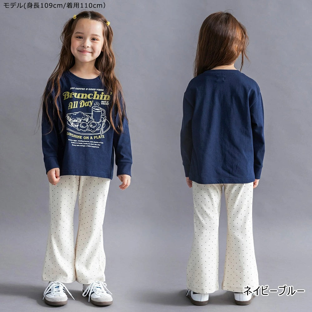 日本童裝 Branshes 印花長袖上衣 100-150cm 男童款/女童款 秋季 TOPS