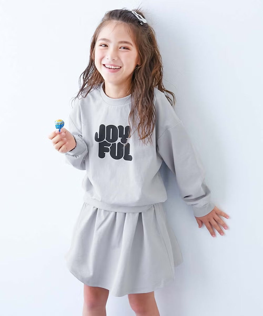 日本童裝 dev!rock 吸水速乾 抗起毛球 抗縮水 抗皺 兩件套裝 100-160cm 女童款 秋季 TOPS SKIRTS