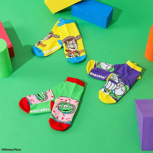 日本直送 Babydoll x Disney ToyStory 襪一套3對 10-24cm 襪系列