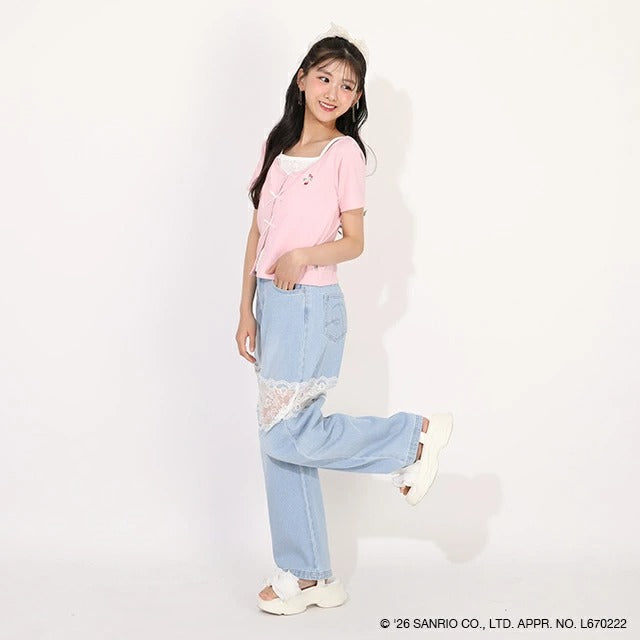 日本童裝 BDL x Sanrio 吊帶疊穿式上衣 120-160cm 女童款 夏季 TOPS