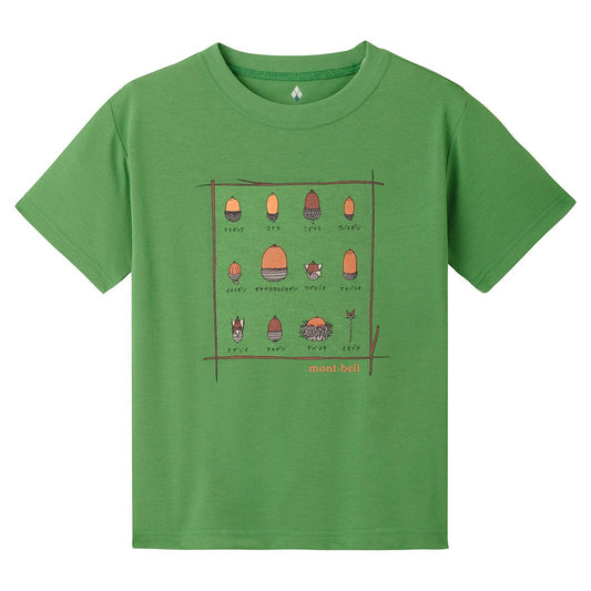Japanese children's clothing mont-bell UV protection / quick-drying / durable / breathable / odor suppression route asking / forest show / Hokkaido killer whale pattern top XS-XL adult summer TOPS
