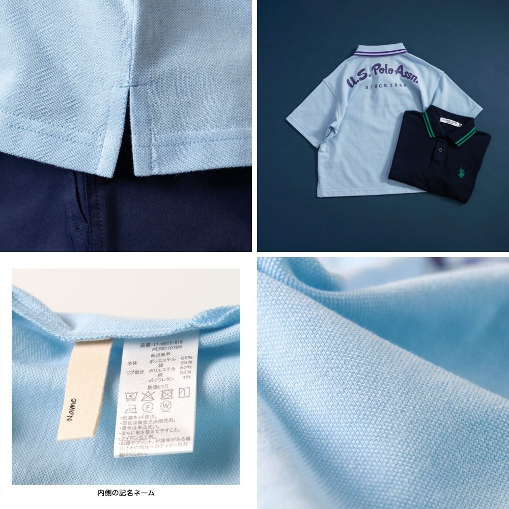 日本童裝 Branshes 【U.S. POLO ASSN.】珠地短袖polo上衣 90-150cm 男童款 夏季 TOPS