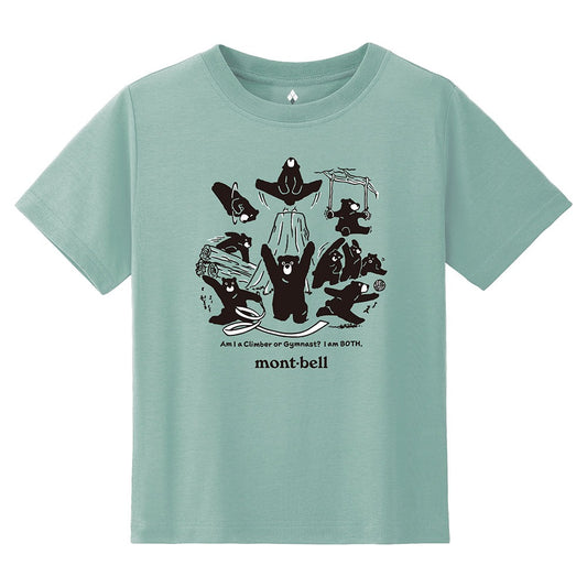 日本童裝 mont-bell 防UV/速乾系列/透氣 森林體操T恤 100-130cm 親子裝 夏季 TOPS