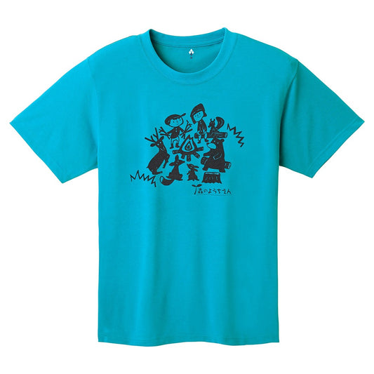 Japanese children's clothing mont-bell UV protection / quick-drying / durable / breathable / odor suppression route asking / forest show / Hokkaido killer whale pattern top XS-XL adult summer TOPS