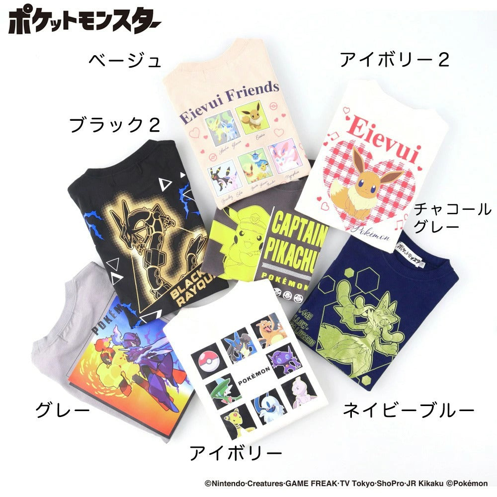 日本童裝 Branshes x Pokemon 印花上衣 100-150cm 女童款 夏季 TOPS