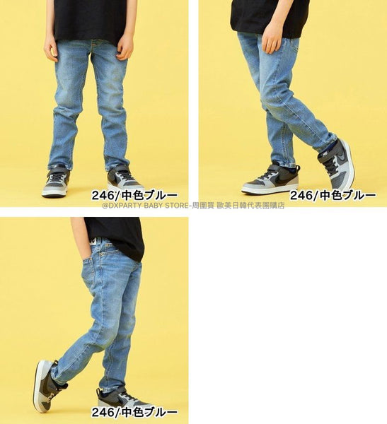日本童裝 Lee 彈力直筒牛仔褲 80-160cm 男童款/女童款 夏季 PANTS