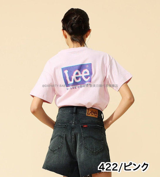 日本童裝 Lee 親子裝 背面印花短袖上衣 80-150cm 男童款/女童款 夏季 TOPS