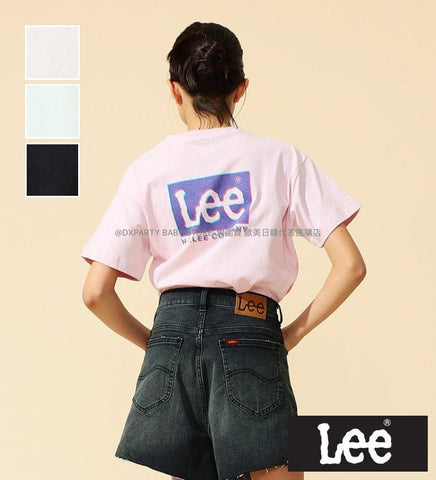 日本童裝 Lee 親子款 背面印花短袖上衣 80-150cm 男童款/女童款 夏季 TOPS