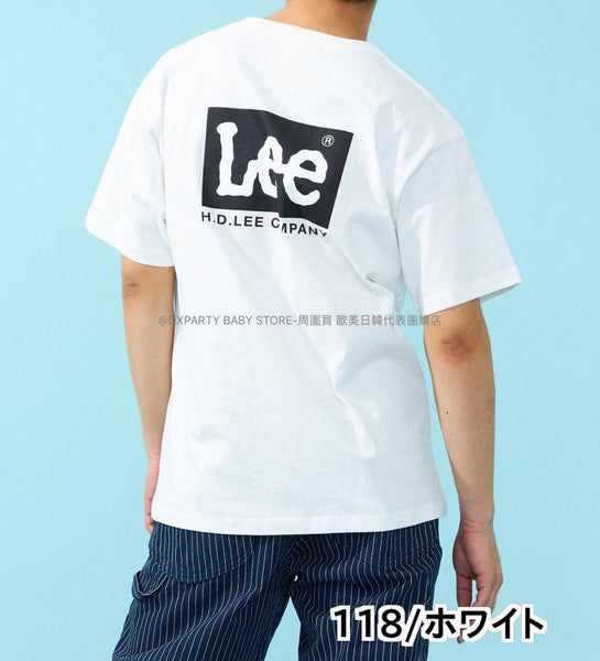 日本童裝 Lee 親子裝 背面印花短袖上衣 S-XL 大人款-女士/男士 夏季 TOPS