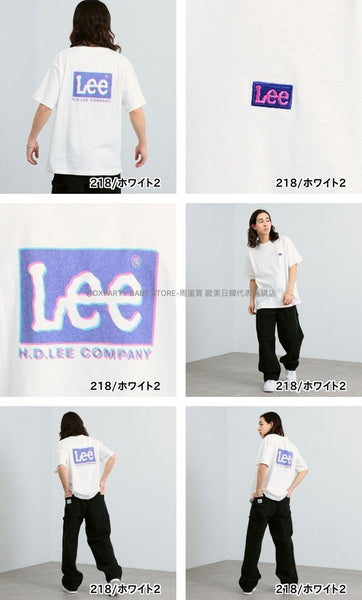 日本童裝 Lee 親子裝 背面印花短袖上衣 S-XL 大人款-女士/男士 夏季 TOPS