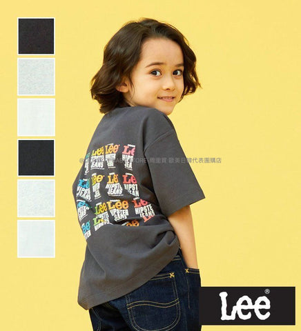 日本童裝 Lee 親子款 背面印花短袖上衣 110-150cm 男童款/女童款 夏季 TOPS