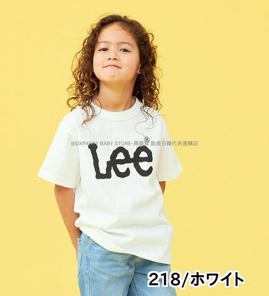 日本童裝 Lee 親子裝  LOGO短袖上衣 110-150cm 男童款/女童款 夏季 TOPS