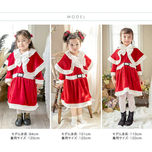 日本童裝 聖誕套裝 80-130cm 女童款 Christmas 聖誕快樂特輯 聖誕服裝/飾物配件