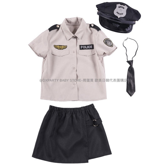 Japanese direct delivery policewoman 120-140cm girls Halloween Cosplay costume Halloween Ghost Special AAA