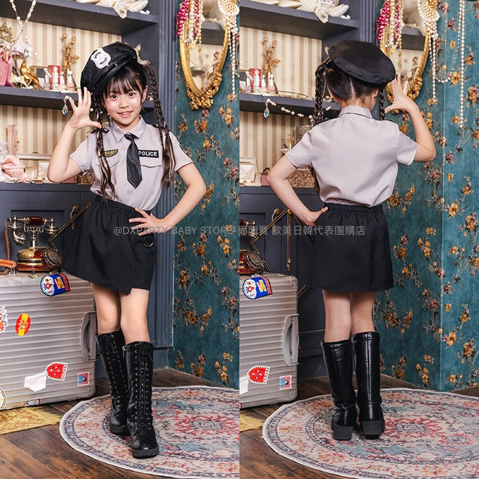 日本直送 女警120-140cm 女童款 萬聖節 Cosplay服裝 Halloween攪鬼特輯 AAA