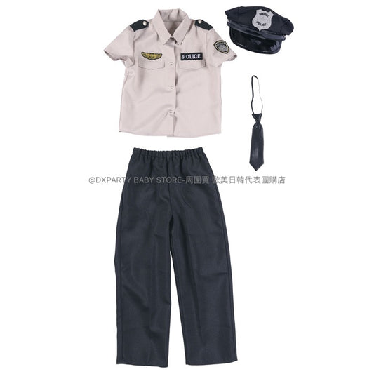 Japanese direct male police 120-140cm boys' Halloween Cosplay costume Halloween ghost special AAA