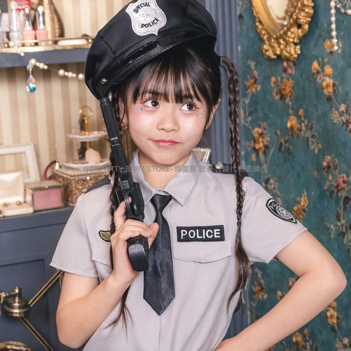 Japanese direct male police 120-140cm boys' Halloween Cosplay costume Halloween ghost special AAA