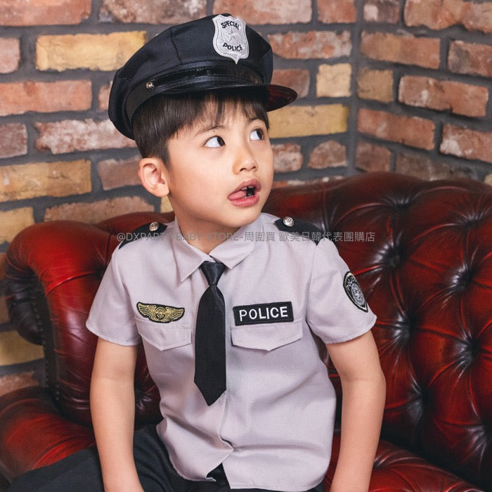 Japanese direct male police 120-140cm boys' Halloween Cosplay costume Halloween ghost special AAA