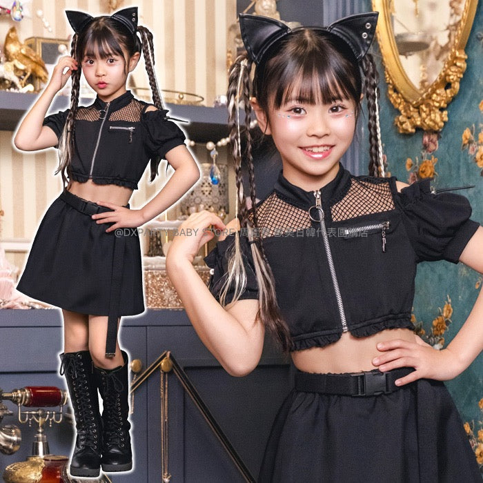 日本直送 黑貓 120-140cm 女童款 萬聖節 Cosplay服裝 Halloween攪鬼特輯 AAA