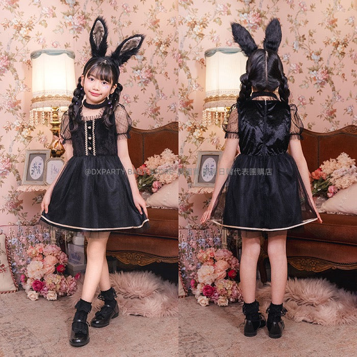日本直送 黑兔 120-140cm 女童款 萬聖節 Cosplay服裝 Halloween攪鬼特輯 AAA