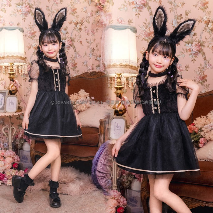 日本直送 黑兔 120-140cm 女童款 萬聖節 Cosplay服裝 Halloween攪鬼特輯 AAA