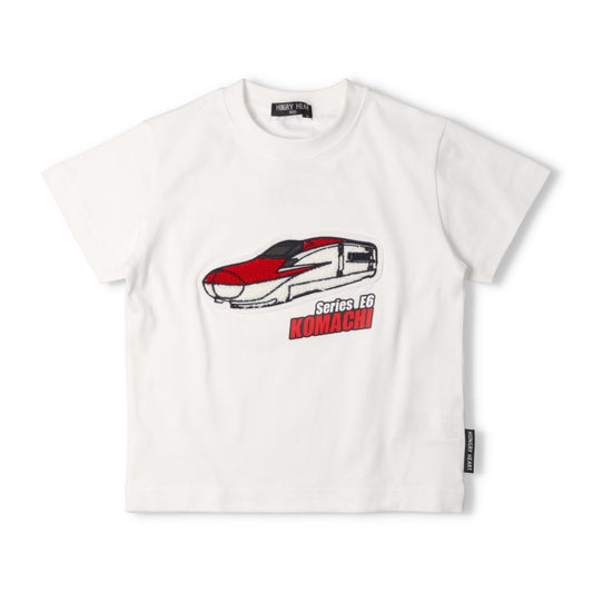 Moujonjon Hungry Heart JR Shinkansen Top (90-130cm) for Boys (Summer TOPS) (Railway Series)