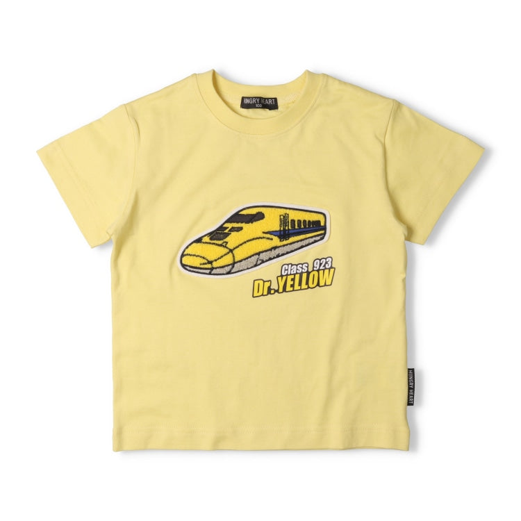 Moujonjon Hungry Heart JR Shinkansen Top (90-130cm) for Boys (Summer TOPS) (Railway Series)