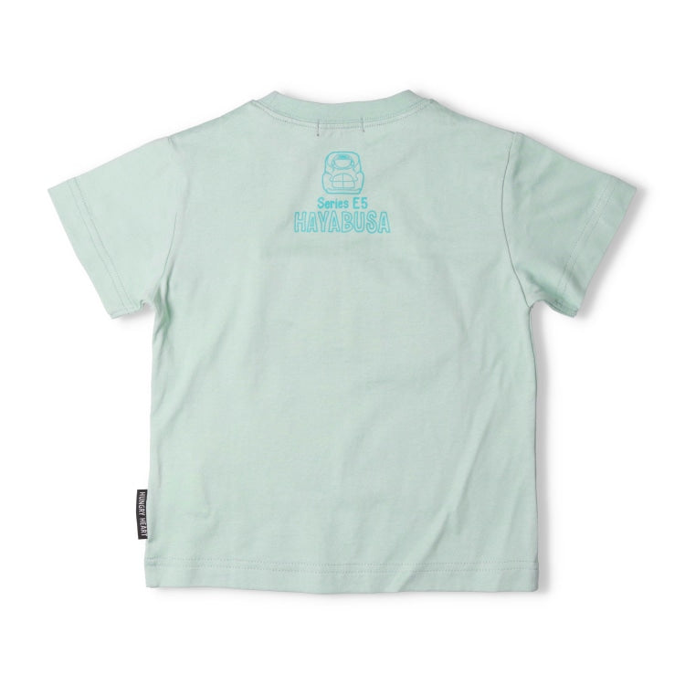 Moujonjon Hungry Heart JR Shinkansen Top (90-130cm) for Boys (Summer TOPS) (Railway Series)