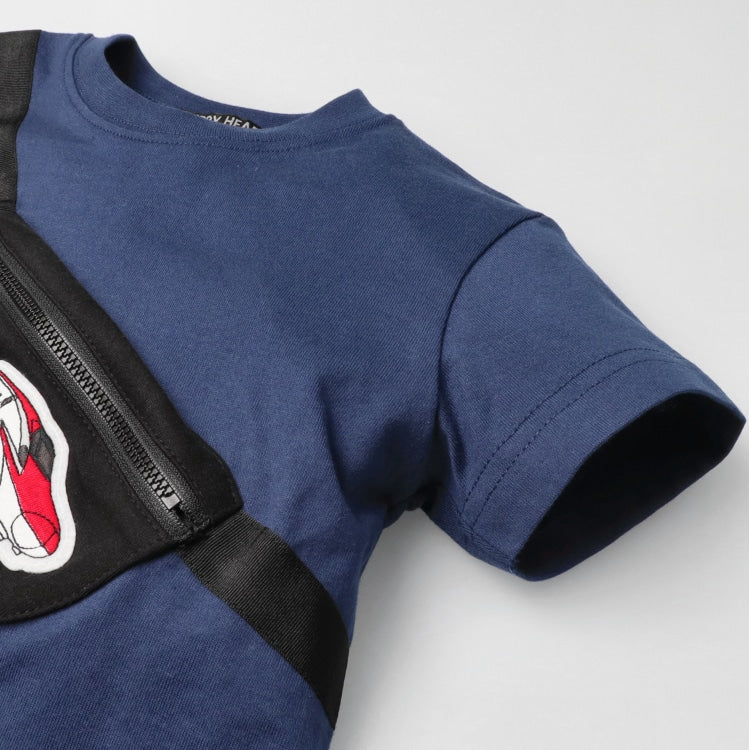 Moujonjon Hungry Heart JR Shinkansen Top (90-130cm) for Boys (Summer TOPS) (Railway Series)