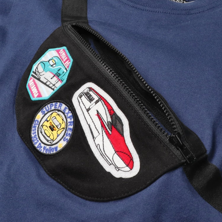 Moujonjon Hungry Heart JR Shinkansen Top (90-130cm) for Boys (Summer TOPS) (Railway Series)