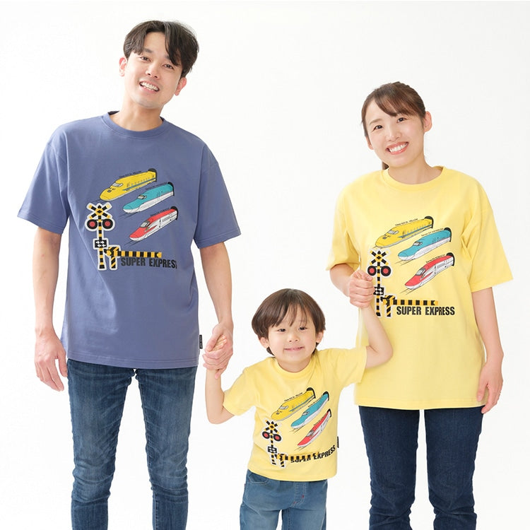 Moujonjon Hungry Heart JR Shinkansen Tops (90-130cm/ML) for Boys and Adults (Summer TOPS)