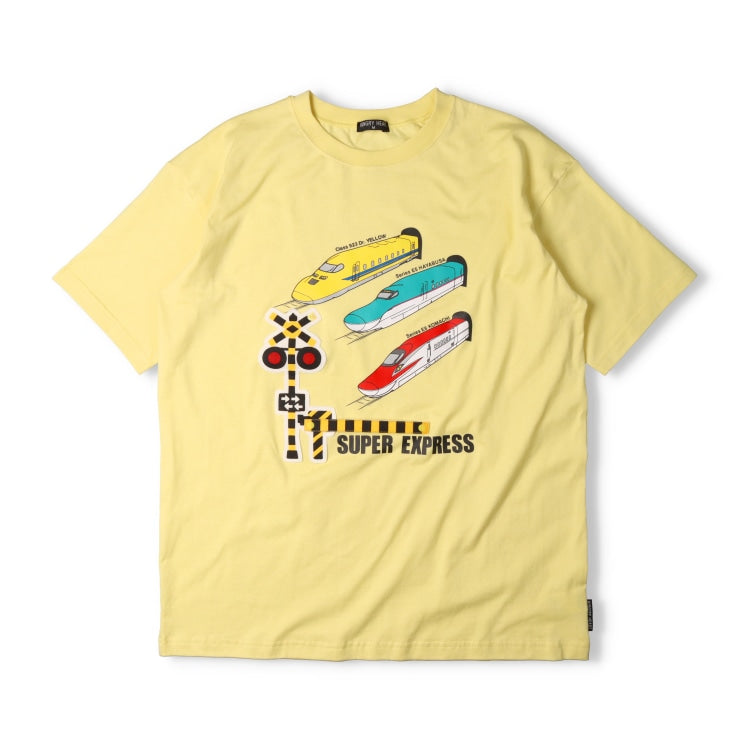 Moujonjon Hungry Heart JR Shinkansen Tops (90-130cm/ML) for Boys and Adults (Summer TOPS)