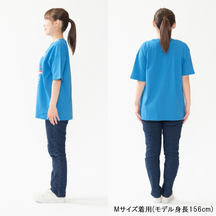 Moujonjon Hungry Heart JR Shinkansen Luminous Print Top (90-130cm/ML) for Boys and Adults (Summer TOPS Railway Series)
