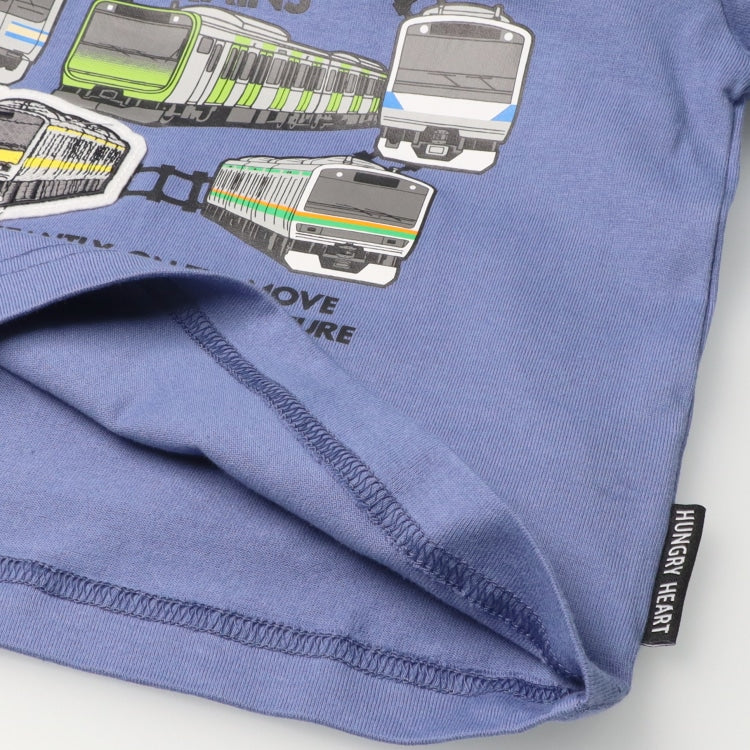 Moujonjon Hungry Heart JR Train Top (90-130cm) for Boys (Summer TOPS) (Railway Series)