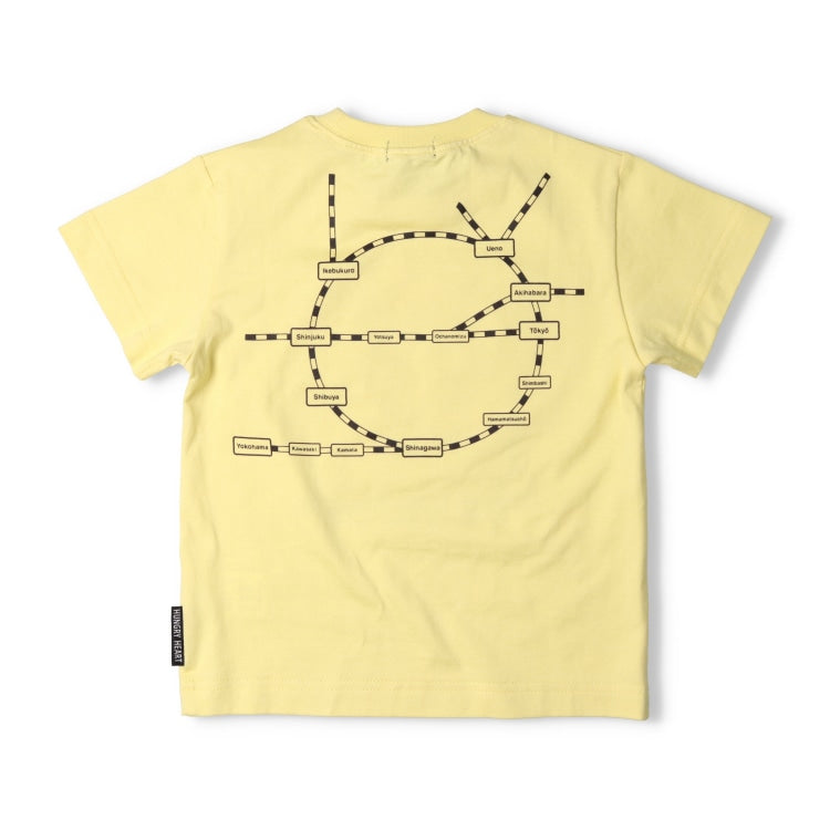 Moujonjon Hungry Heart JR Train Top (90-130cm) for Boys (Summer TOPS) (Railway Series)
