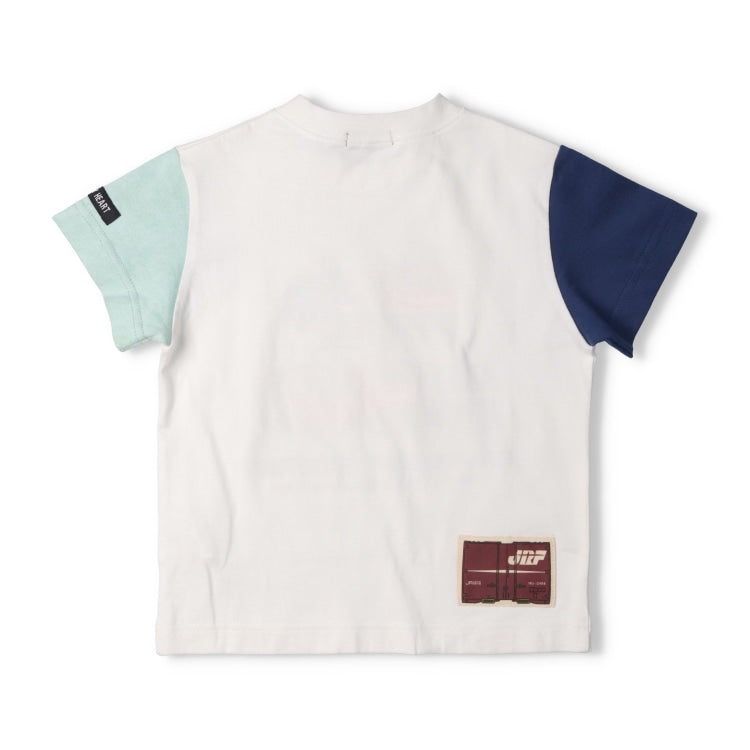 Moujonjon Hungry Heart JR Freight Train Top (90-130cm) for Boys (Summer TOPS) (Railway Series)